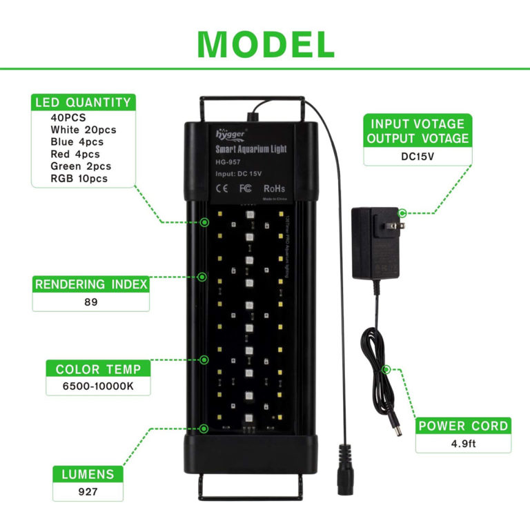 Aquarium programmable led light