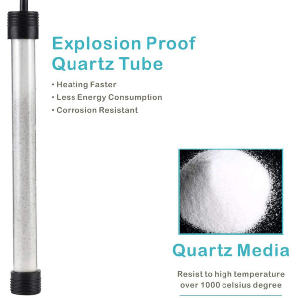 Fish Tank Heater with Quartz Tube