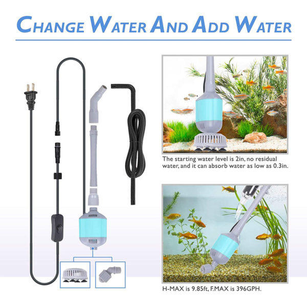 Aquarium Gravel Vacuum Cleaner Change Water