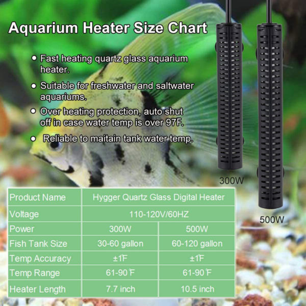 300 Watt Aquarium Heater Size