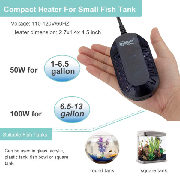 Compact Heater for Small Fish Tank