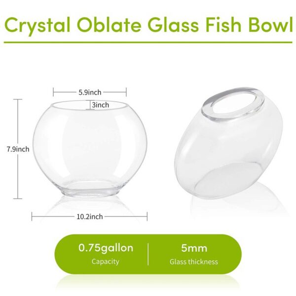 0.75 Gallon Crystal Fish Bowl