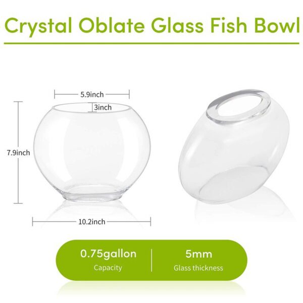 0.75 Gallon Crystal Fish Bowl