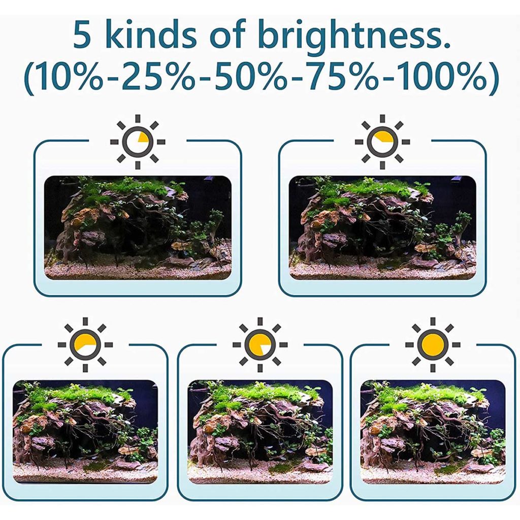 hygger 990 5 Kinds of Lighting Brightness