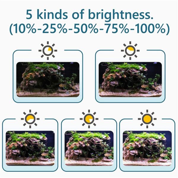 Hygger 990 5 Kinds of Lighting Brightness