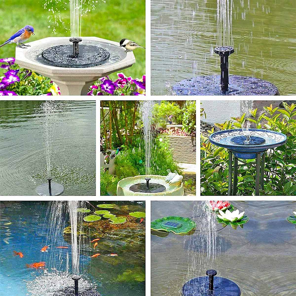 Details about   190L/H Solar Panel Powered Water Feature Pump Garden Pool Pond Aquarium Fountain 