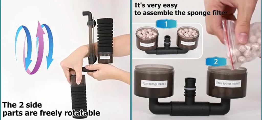 Usage tips of hygger 908 sponge filter