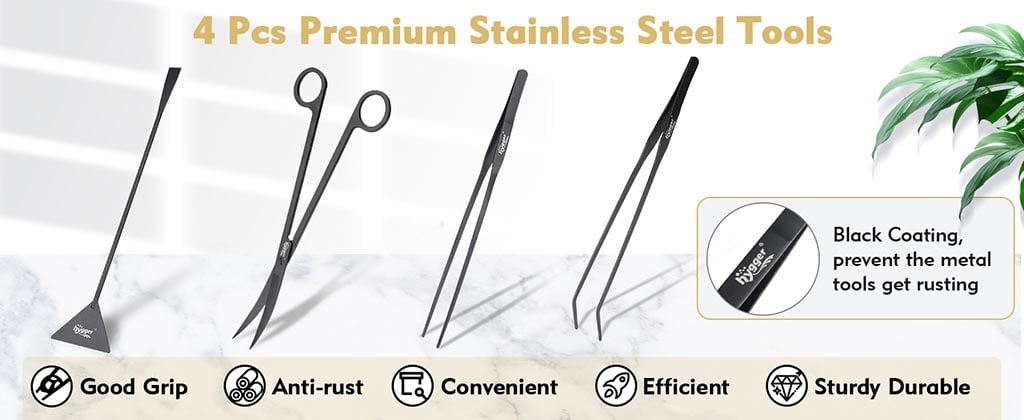 4pcs aquarium tool kit