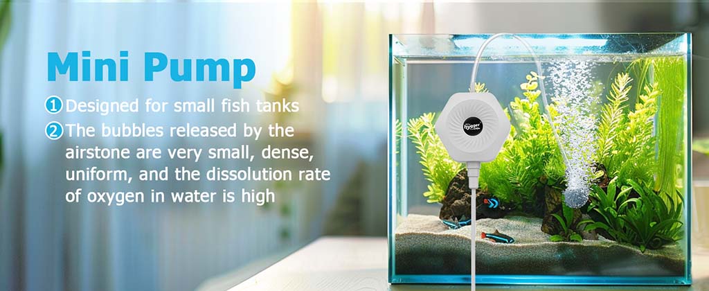 Quiet small air pump