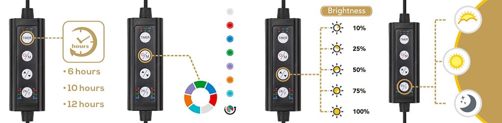 hygger 978 light controller setting