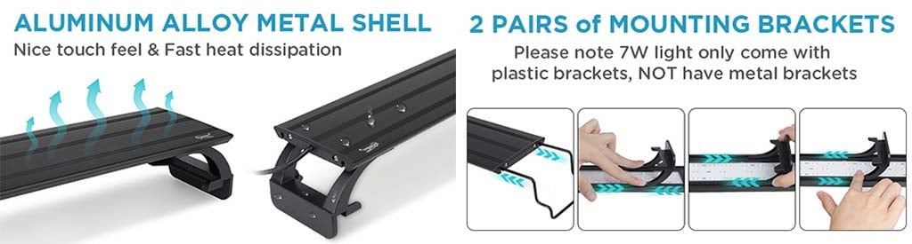 2 light mounting brackets