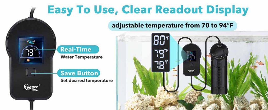 hygger 921 heater temp setting