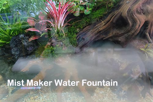 Mist maker for paludarium tank water fountain