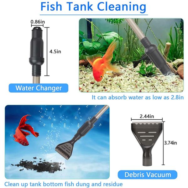Fish Tank Vacuum Cleaner Cleaning