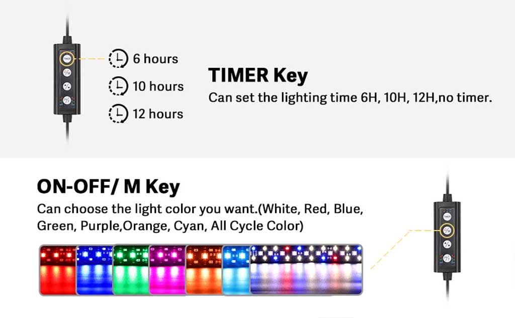 hygger 005 LED light timer