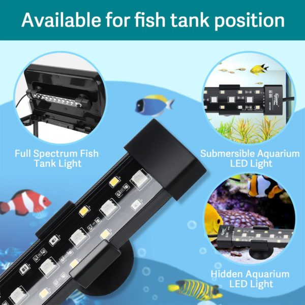 Submersible Aquarium Light for Fish Tank