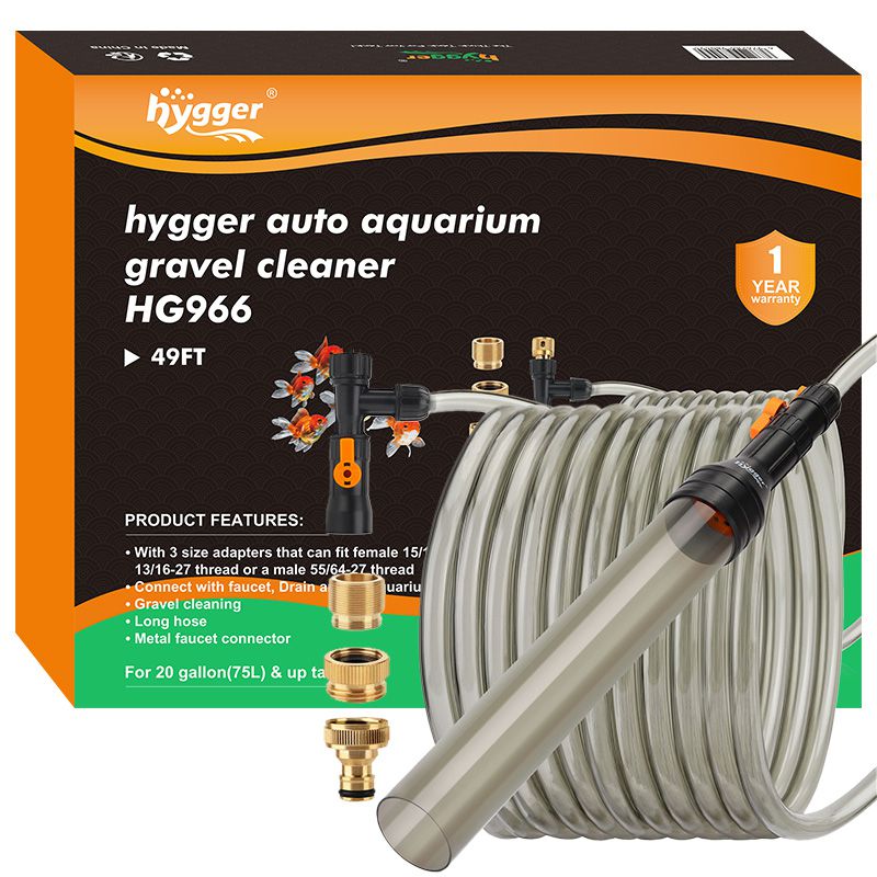Aquarium Cleaner with 3 Size of Faucet Adapter