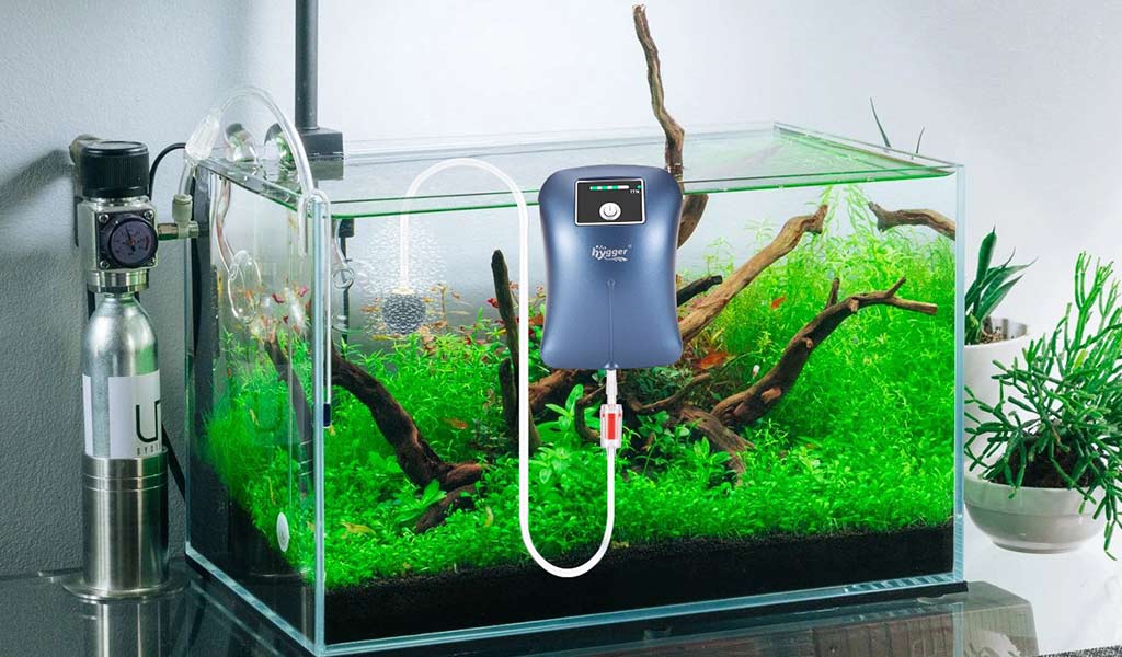 Aquarium Oxygen Pump With Pneumatic Biological Carbon Filter Eco Friendly Safety 
