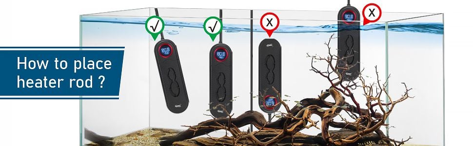 how to place aquarium heater