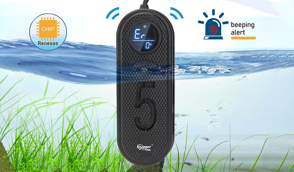 Auto shut-off aquarium heater