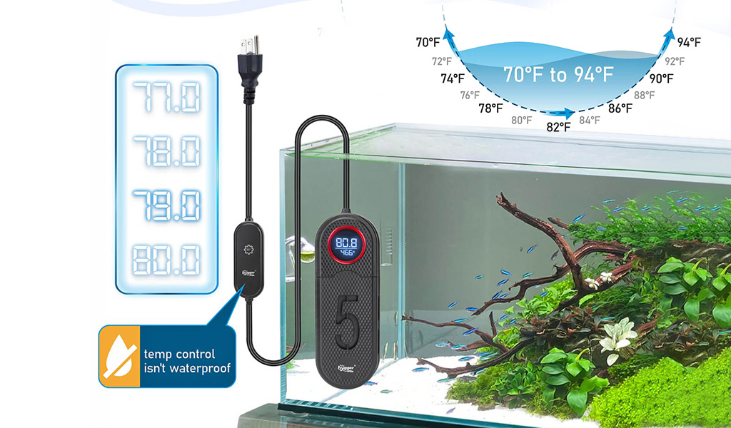 Easy to set heater temp