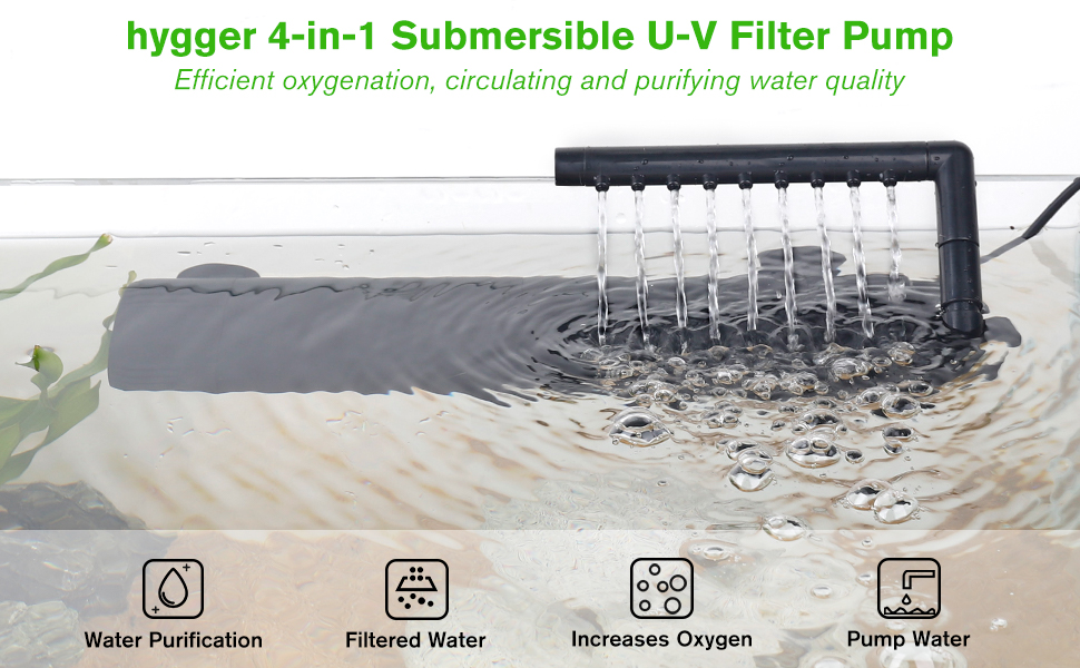 Submersible U-V filter pump