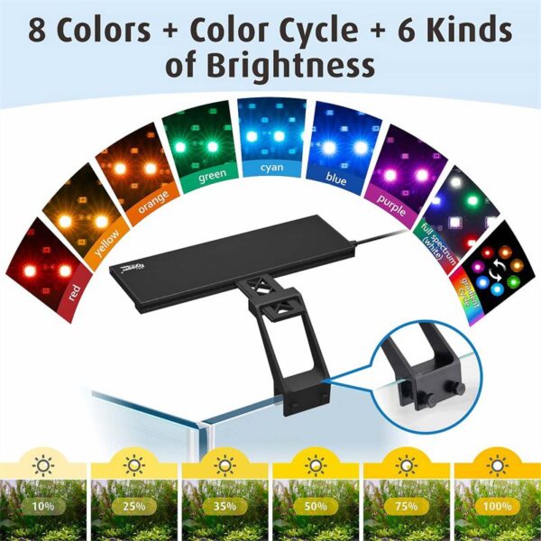 Color cycle aquarium light