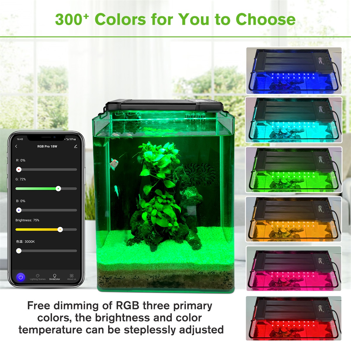 hygger Aquarium Bluetooth LED Light - hygger