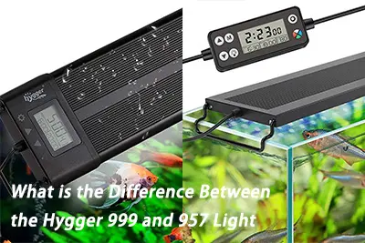 Hygger - Luz LED programable para acuario con plantas, espectro completo,  soportes extensibles con pantalla LCD, impermeable IP68, 7 colores y 4  modos