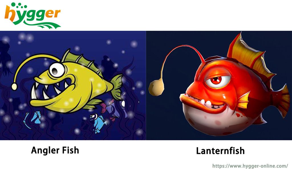 Angler fish vs Lantern fish