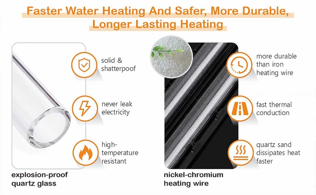 Fast heat aquarium water
