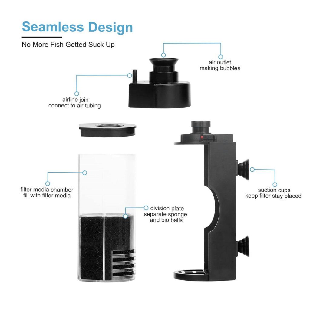 Picture of hygger Aquarium Small Internal Filter - hygger