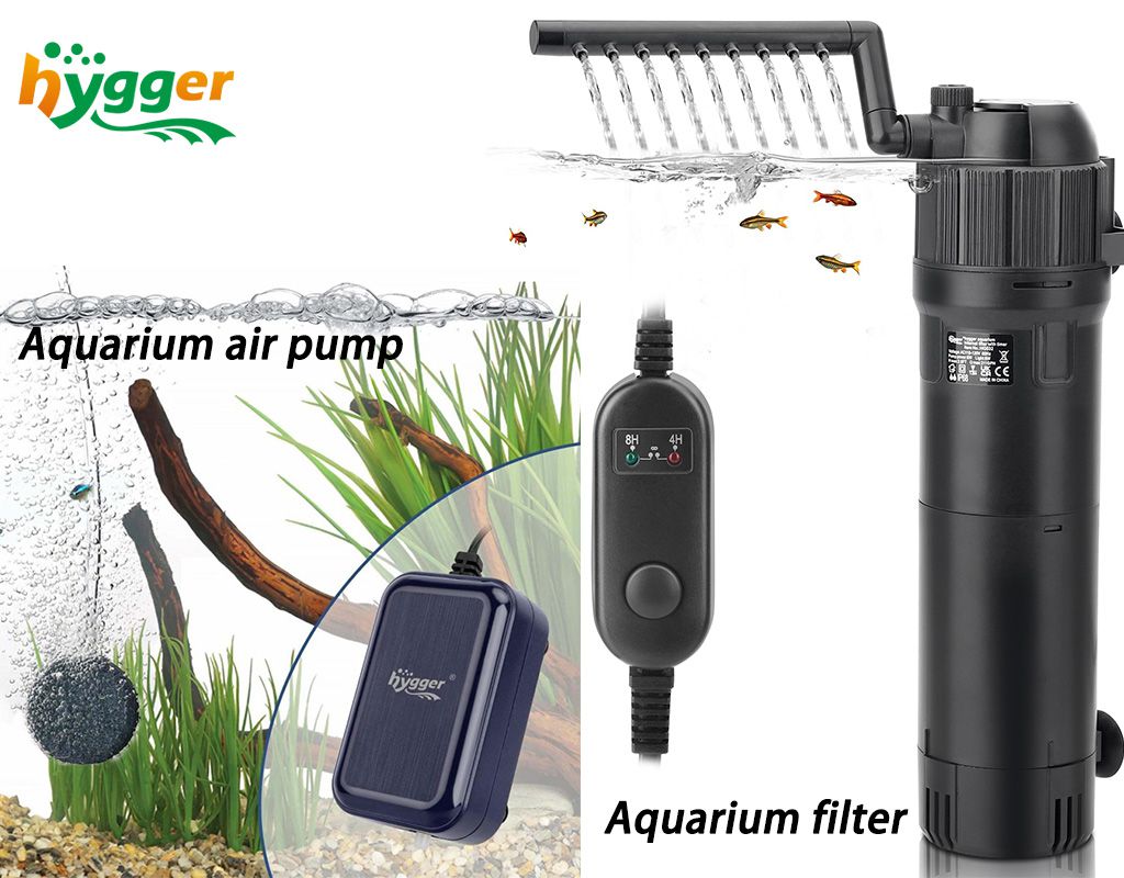aquarium filter and the pump