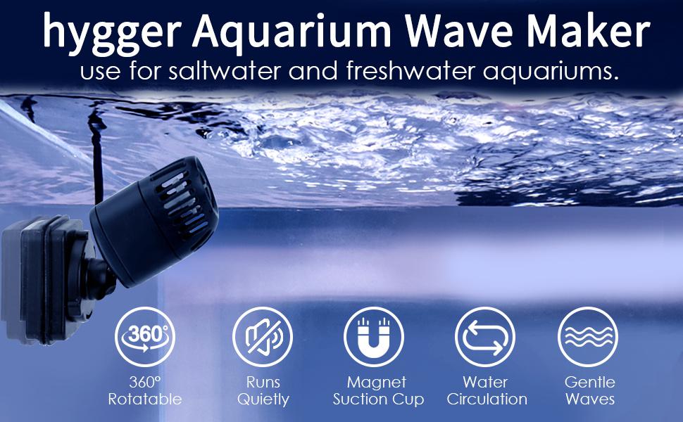 Fish tank wave maker outlet