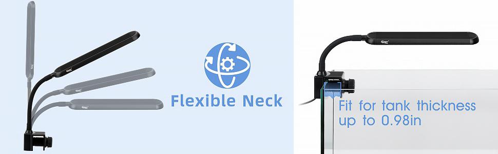 Clip on lights flexible neck