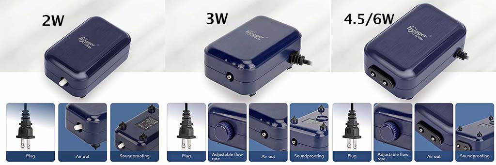 Various size of HG037 air pump