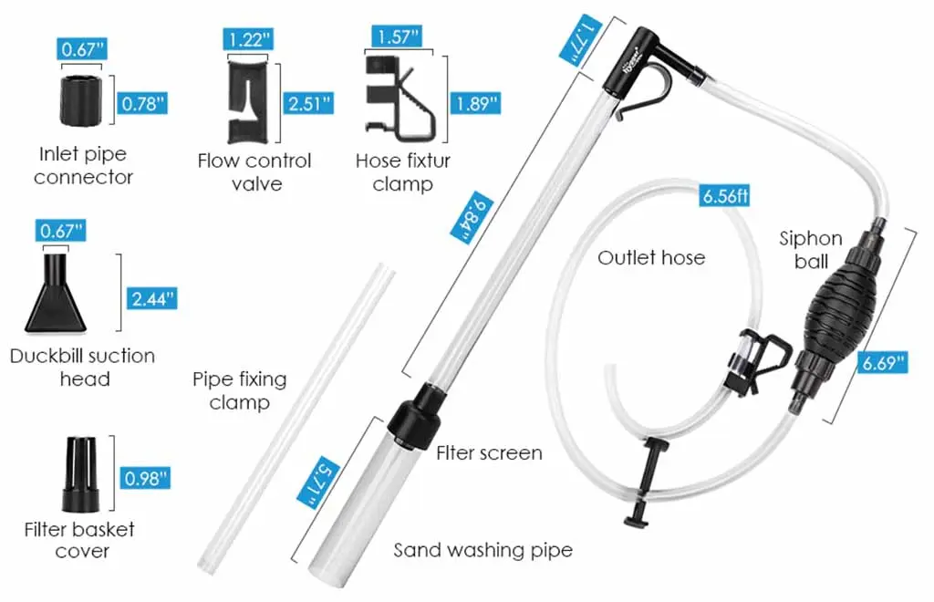 hygger 039 vacuum size