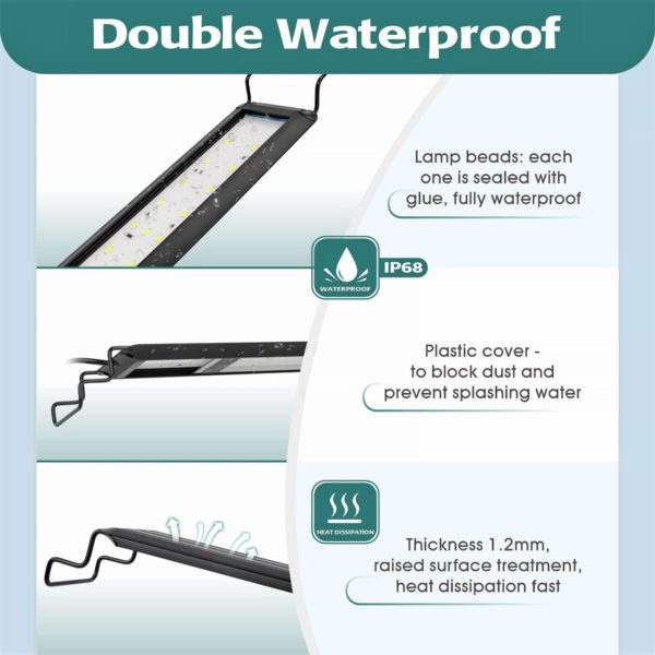 Waterproof aquarium light