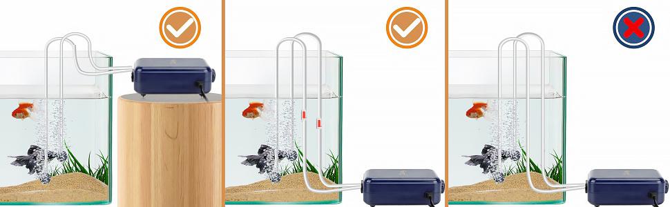 The right way to install oxygen pump in tank
