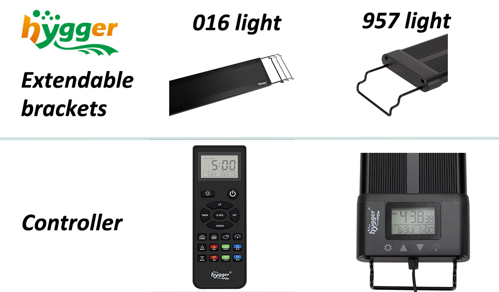 hygger Remote Control LED Aquarium Light - hygger