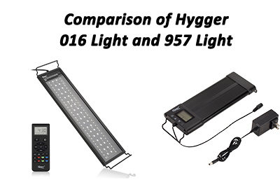 Comparison of Hygger 016 Light and 957 Light