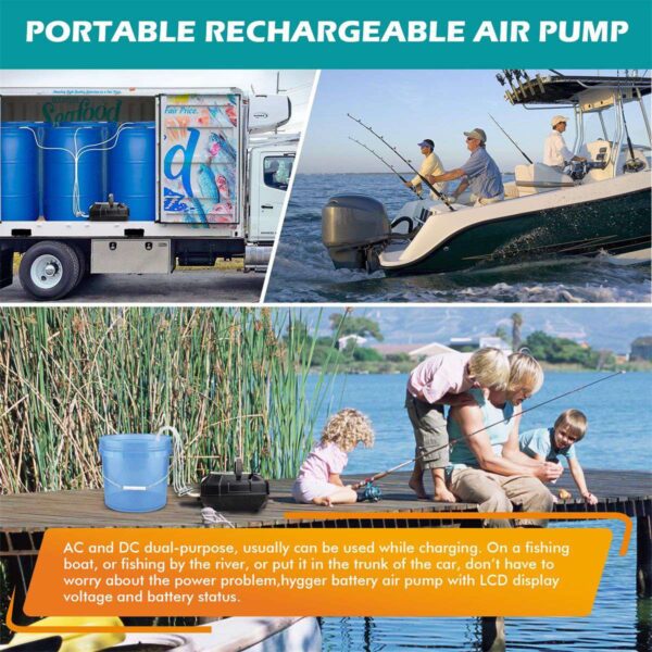 Portable air pump is rechargeable