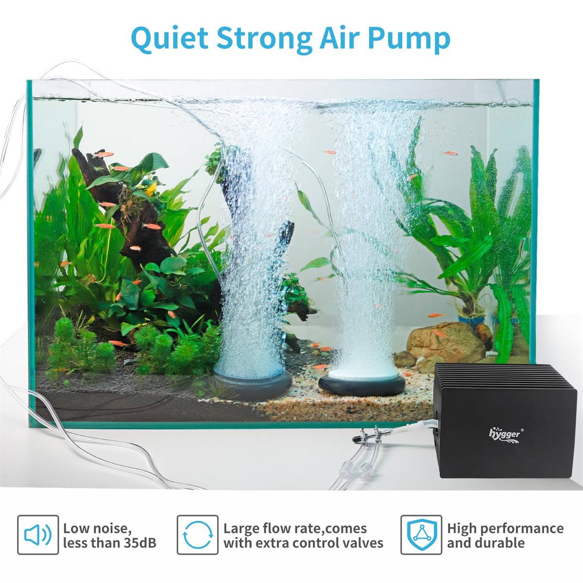hygger Aquarium Strong Air Pump