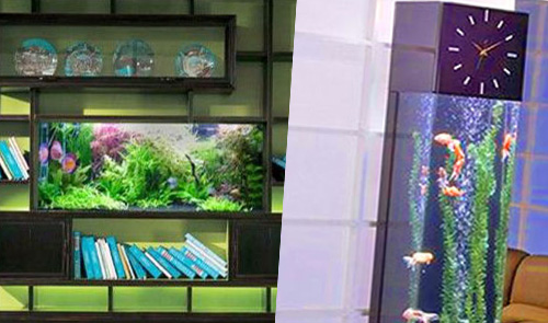 Built-in furniture aquarium