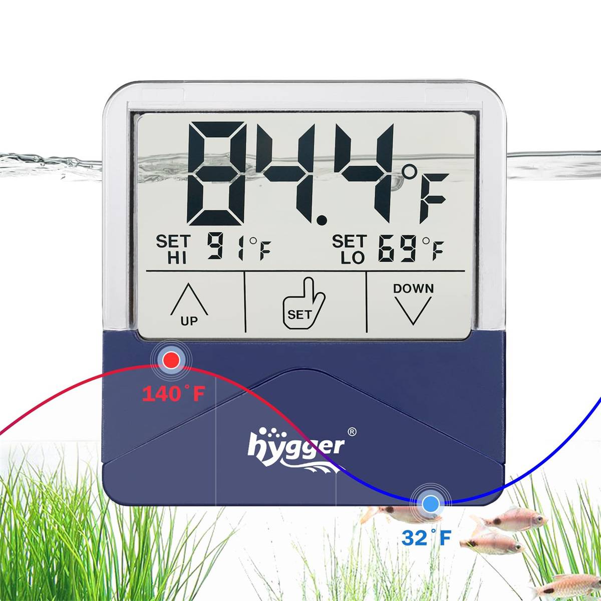 hygger Digital Aquarium Thermometer - hygger