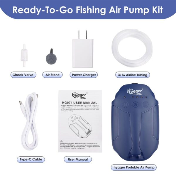 Fishing air pump kit