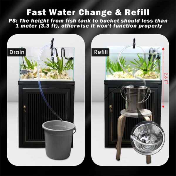 Fast water change and refill