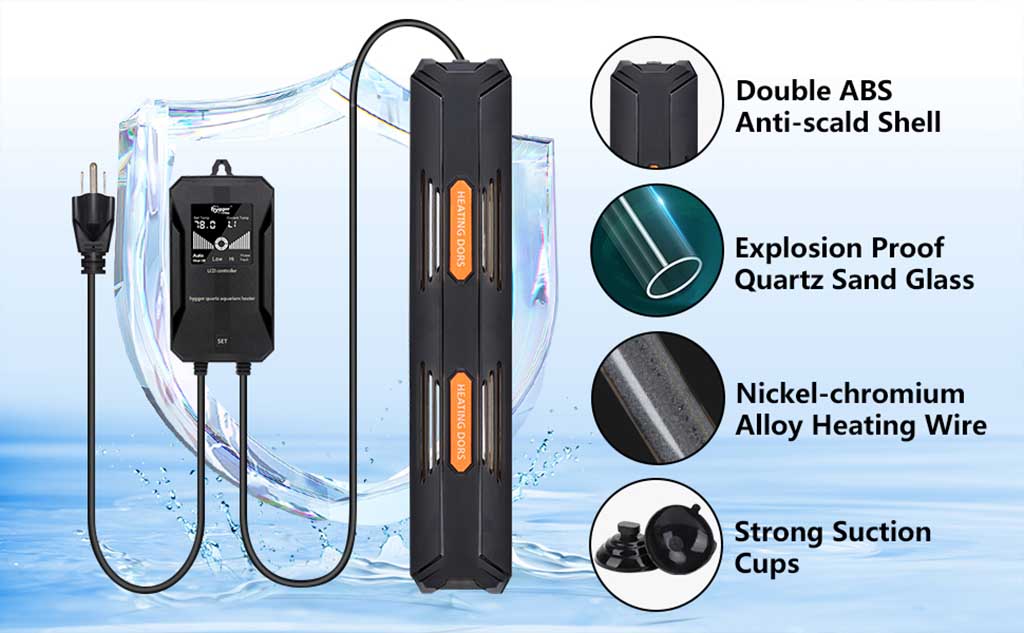 hygger 079 intelligent heater features