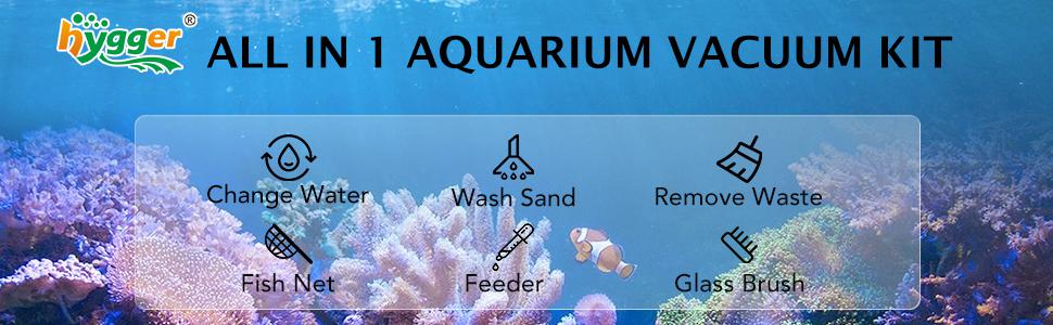 All in one aquarium siphon kit