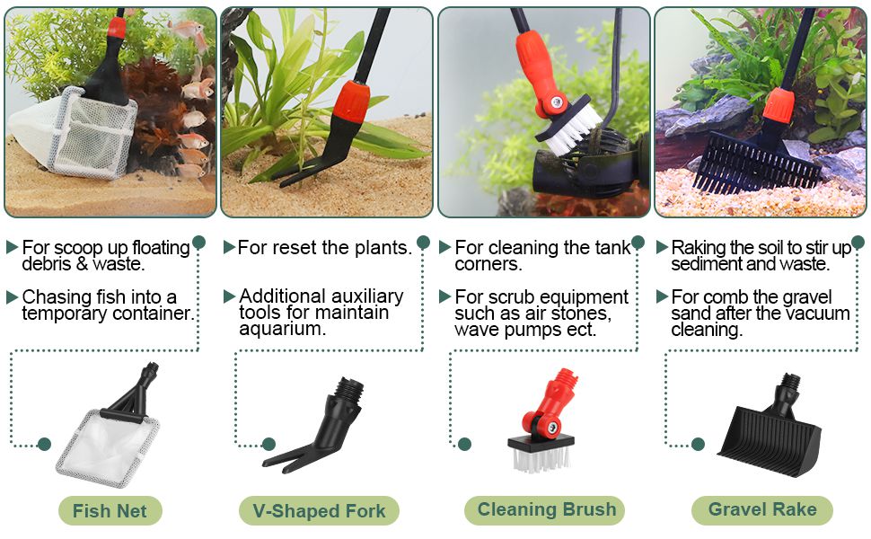 6 cleaner for aquarium